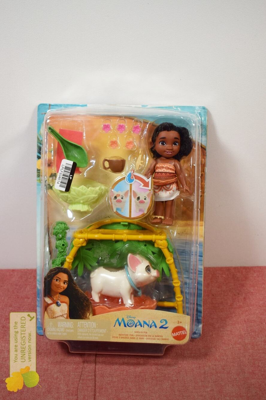 Disney Moana 2 Simea & Pua Bathtime Fun Playset & Accessories